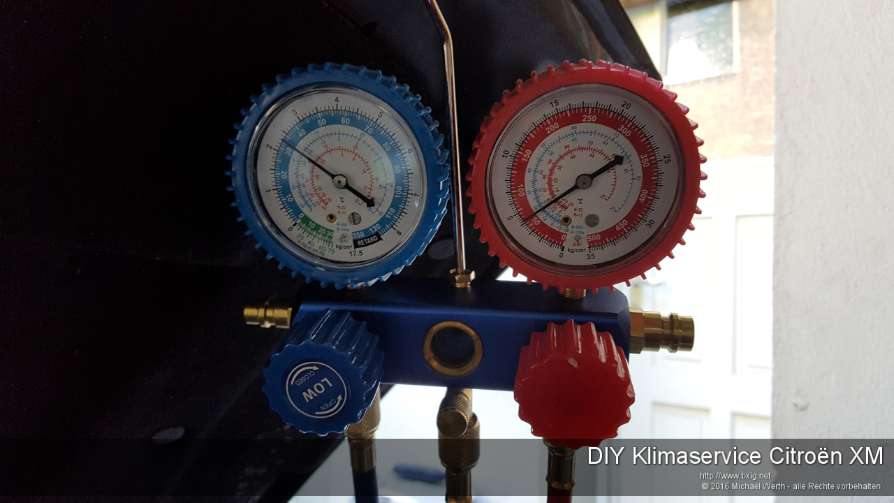 KFZ Kühlung Digital Kältemittel Klimaservicegerät Vakuum Druck Temperatur Prüfer 