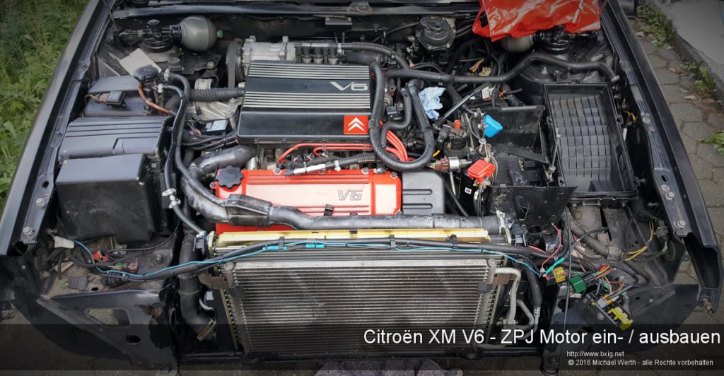 Citroen XM V6 - ZPJ Motor ein-ausbauen-3